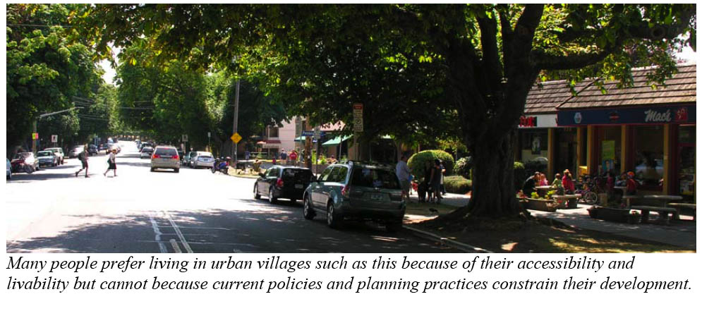Smart growth streetscape example